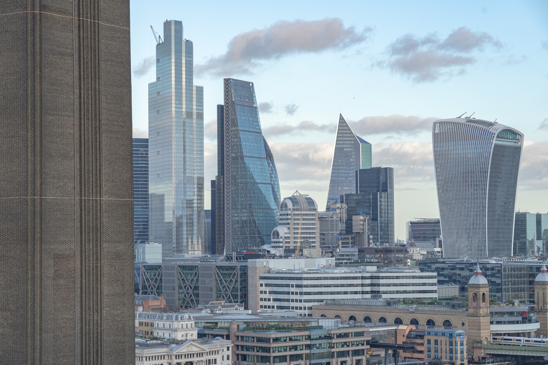 London skyline with modern buildings showing the city's evolving workplace landscape