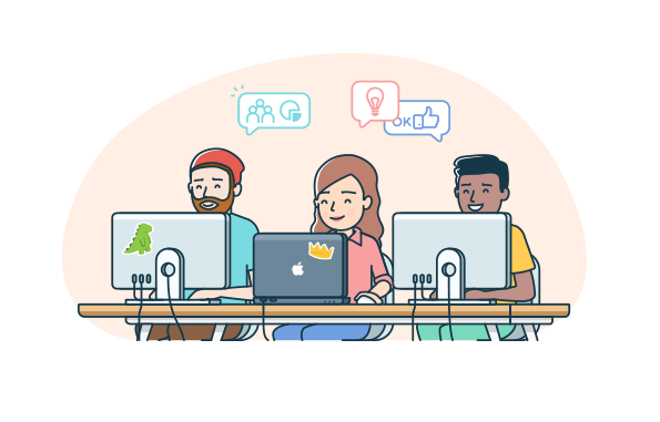 Coworking space illustration