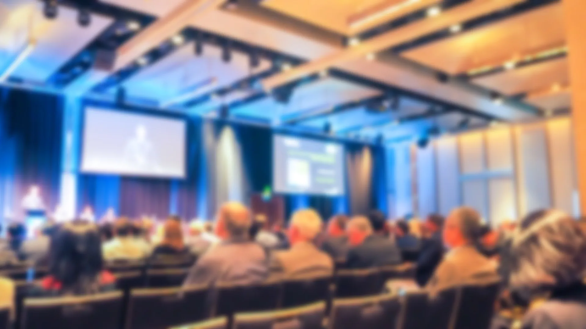 Professional conference space with monitors for executive meetings