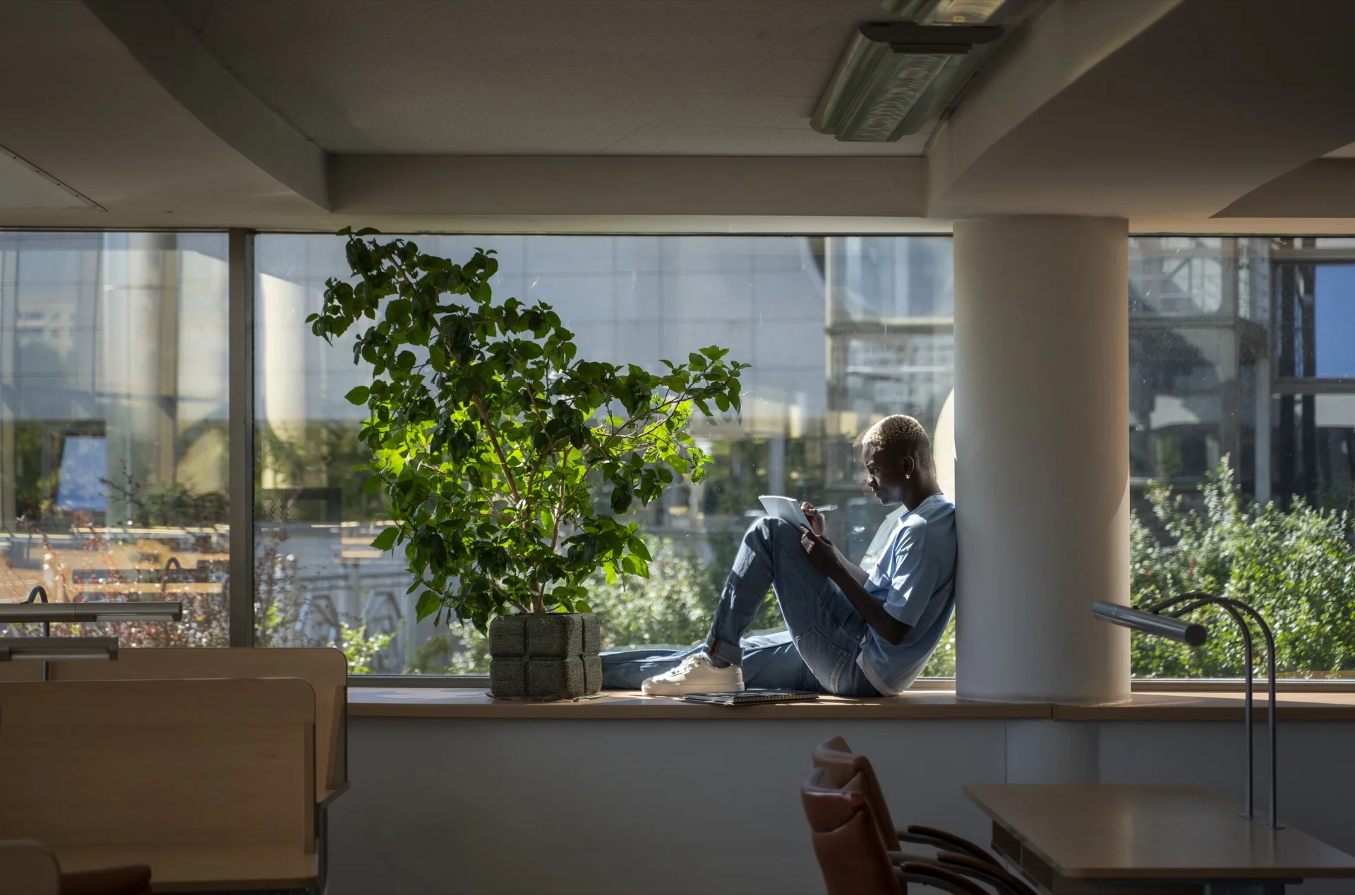 Modern coworking spaces in New York City neighborhoods