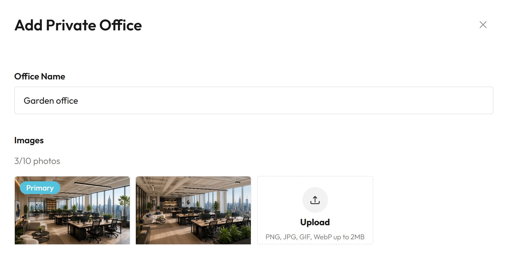 Creating a private office in the Croissant partner portal