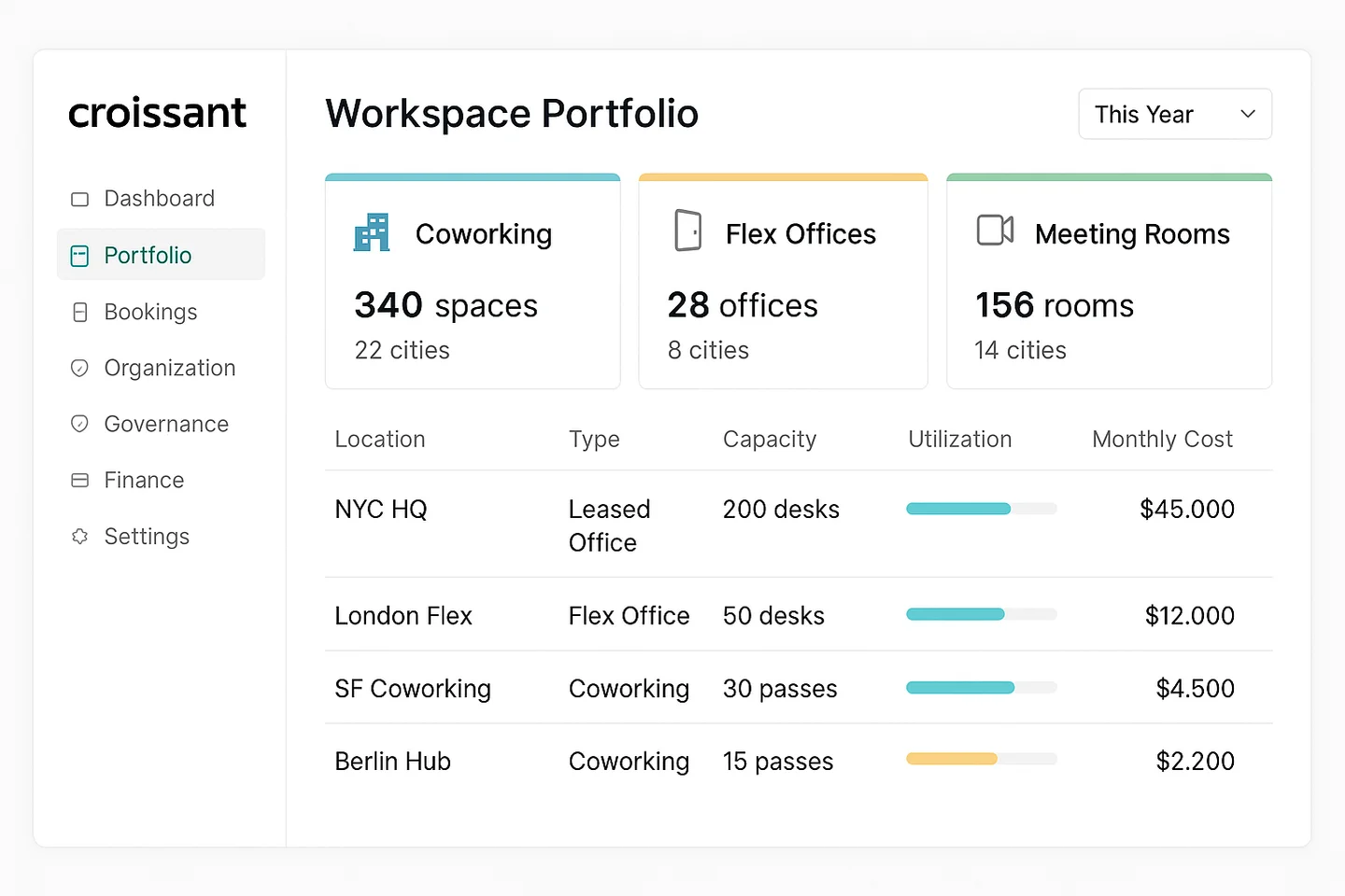 Workspace Portfolio UI