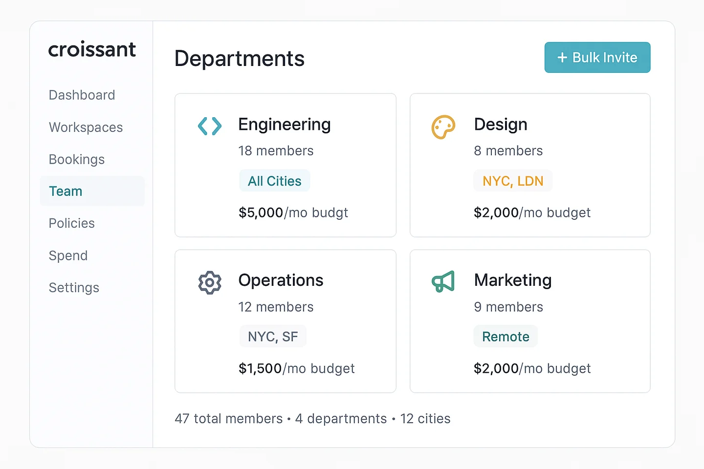 Department Management UI