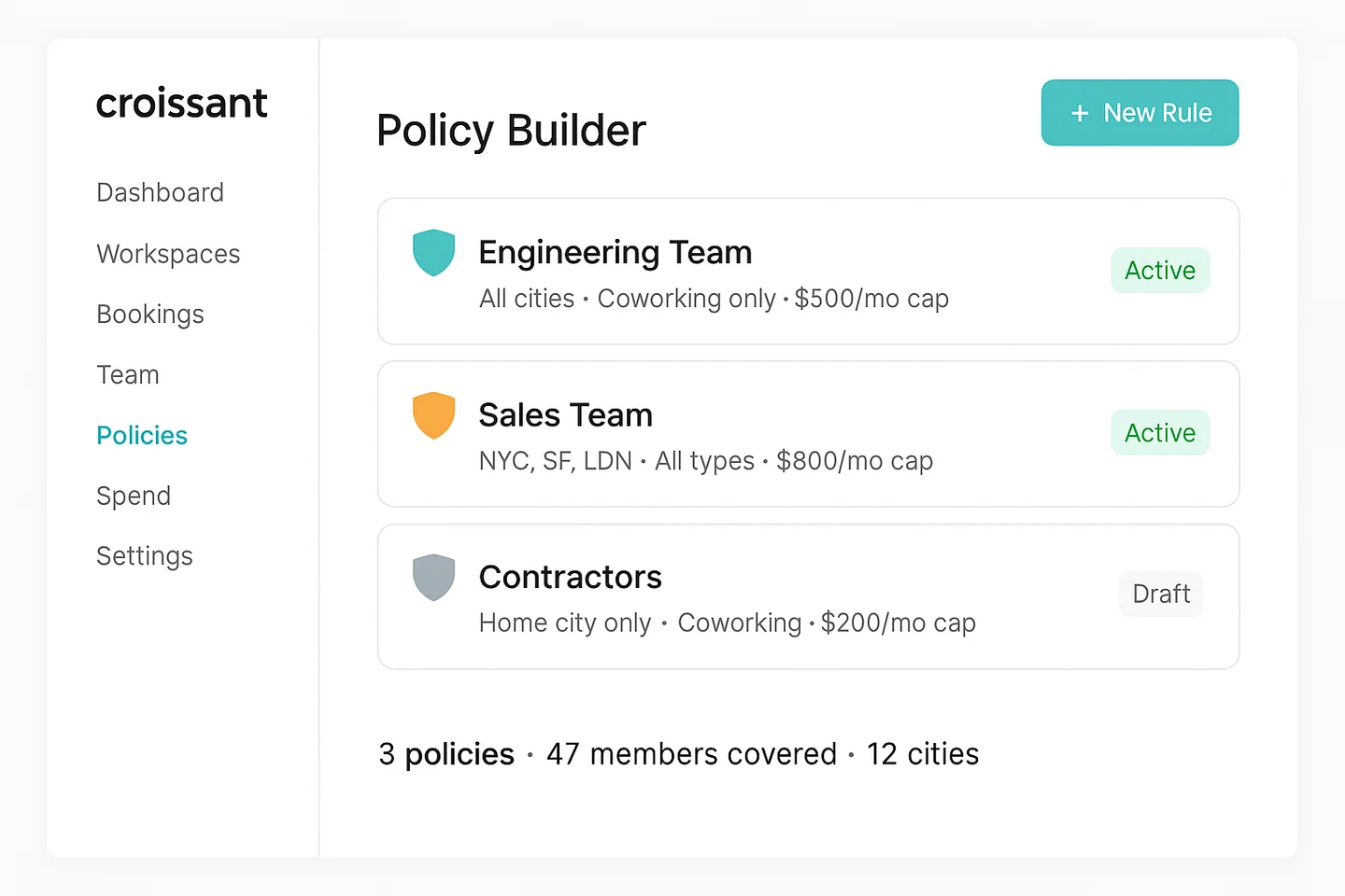 Policy Builder UI
